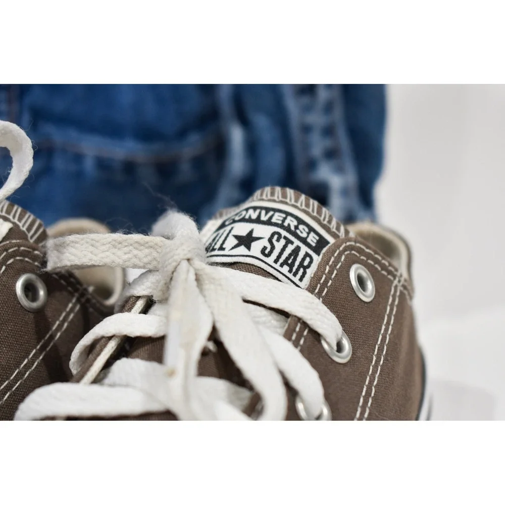 Converse All Star Chuck Taylor Low Top Grey Youth Sneakers Size 2 A09944C